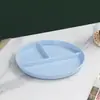 Prato de Café da Manhã de Plástico Estilo Ins 211 Prato para Refeição Redutora de Gordura Prato Dividido Estilo Coreano Prato Dividido Quantitativo Doméstico Prato Redondo para Frutas