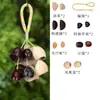 Kit de Material para Vento de Casca de Fruta Cultural e Criativo de Yunnan para Montagem DIY Sino de Casca de Fruta Estilo Floresta Feito à Mão para Mochilas e Decorações de Casa