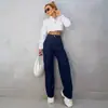 [Personalización de Jeans] Pantalones Rectos Sueltos de Pierna Ancha Transfronterizos Latinoamericanos Ropa de Denim Elástico de Algodón Europea y Americana Personalización
