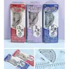 Suministrado Directamente por el Fabricante, Set de Reglas de Dibujos Animados para Estudiantes, Papelería Linda para Niños, Set de Reglas Multifuncional, Escuadra, Transportador, Regla