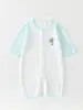 Ropa de Verano para Bebé, Conjunto de una Pieza, Algodón Puro Clase A, Mono de Verano Ajustado de Manga Corta para Recién Nacido e Infantil