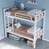 Cama de Hierro de Dos Pisos, Litera para Dormitorio de Personal Escolar, Cama Perfilada Estilo Apartamento, Fabricante de Camas de Hierro Engrosado