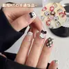 Sombrero de Dibujos Animados Accesorios para Uñas Kt Arte de Uñas Lindo Tridimensional Popular Lazo Estampado de Leopardo Gato Usa Uña Diamante de Uña Decoración