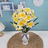 Ramo de flores artificiales de narciso grande de 7 tenedores SY para sala de estar, hogar, decoración, guía de boda, accesorios y adornos