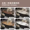 Mesa Oval Pequena Simples para Escritório Mesa de Conferência Branca Mesa de Treinamento para Negociação Bancada Sala de Reunião Mesa de Reunião