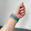 Pulsera de Bambú de Jade Aventurina Grande Nudo de Bambú Liso Pulsera de Color Caramelo Colorida Estilo Artístico Mejor Amigo Pulsera Moderna y Genial
