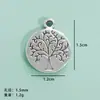 Pulsera de Collar con Colgante Personalizado Popular Europeo y Americano Árbol de la Vida DIY Aleación Hueca Colgante de Árbol de la Vida Listo para la Venta