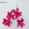 Flor artificial lírio selvagem de 4 cabeças flor de guia de caminho de casamento fileira de flores ornamentos de decoração de sala de estar de casa fábrica de flores de seda atacado