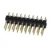 Aguja Recta de Doble Fila de 2.54MM Aguja de Cobre Chapada en Oro Aguja de Inserción Recta 2*2P/3/4/5/6/8/10/15/20-40P