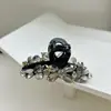 Presilha de Cabelo Exquisita de Cristal de Alta Qualidade Estilo Francês para Mulheres, Versátil para Penteados Semi-Presos, Nova Presilha Lateral