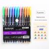 Kit de marca-texto com 12 cores para estudantes Coreia do Sul marcador de cor marcador fluorescente para traço grosso chave Caneta Flash