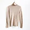 Precio Especial, Sin Devoluciones ni Cambios Suéter de Punto de Lana 100% de una Pieza sin Costuras para Mujer, Otoño 26 Camiseta Básica de Cuello Alto Suéter para Mujer