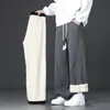 Pantalones Gruesos con Forro de Polar para Hombre Invierno Nuevos Cálidos Pantalones de Chándal de Lana de Cordero Sueltos Jóvenes Deportivos Casuales Largos