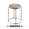 Taburete Redondo Grueso para el Hogar, Taburete de Madera Maciza, Taburete Redondo Moderno de Hierro Forjado, Taburete Reforzado de Acero Apilable, Juego de Taburetes, Banco