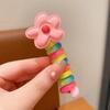 Faixa de cabelo de linha telefônica de bobina infantil rabo de cavalo alto feminino não machuca o cabelo corda de cabelo elástico alto durável elástico trança artefato