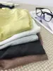Camiseta de manga longa com gola de camada dupla em linho Tencel para mulheres, top básico versátil de nicho para o início do outono para o dia a dia