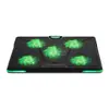 Base de radiador para computadora portátil, soporte de enfriamiento de cinco núcleos para computadora portátil, placa de soporte de enfriamiento para juegos silenciosos