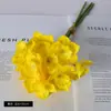 Flores Artificiales al por Mayor: Ramo de 6 Narcisos Atado a Mano, Ramo de Mano para Decoración, Decoración de Flores de Seda para Sala de Estar, Flores Artificiales, Flores de Seda