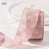 Cinta de Lazo Tridimensional Ropa Sombrero DIY Lazo Cinta Ramo Empaque Accesorios para el Cabello Cinta de Cereza Afelpada