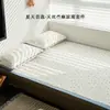 Juego de Tres Piezas de Alfombrilla Fresca de Tencel y Lino de Verano Clase A Transpirable Antibacteriana para Adultos Lino Aire Acondicionado Alfombrilla Suave Lavable
