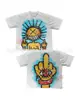 Camiseta de Manga Corta Estilo Y2K Transfronteriza Fábrica Hip Hop Americano Gótico Estampada Superior Verano Pareja Retro Nueva Sudadera