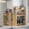 Estante de almacenamiento para cocina, especiero de encimera, estante de almacenamiento multicapa para salsa de soja y condimentos, estante de almacenamiento para estufa