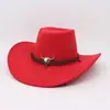 Cinto de Couro de Vaca Chapéu de Cowboy Ocidental para Homens e Mulheres Primavera e Outono Viagem ao Ar Livre Montanhismo Chapéu de Sol Campo Fotografia Chapéu para Montar a Cavalo