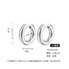 Aros de Oreja de Moda Transfronterizos al por Mayor en Stock para Mujer, Acero de Titanio, Lujo Ligero, Sensación de Alta Gama, Estilo Europeo y Americano, Estilo Ins, No se Desvanecen