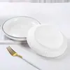 Apenas para Pratos Domésticos Pratos de Jantar Pratos de Jantar de Cerâmica Tigelas Fundas para Sopa Textura Flutuante Personalidade Criativa Louça Simples Nórdica
