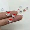 Celebridade da Internet Estrela Hello Kitty Desenho Animado Acessórios para Nail Art Gatinho Fofo Laço Estrela de Cinco Pontas Acessórios de Unha Usáveis