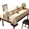 Toalha de Mesa de Luxo Leve de Alta Qualidade Impermeável e à Prova de Óleo Estilo Retro Americano Dopamina Tapete para Mesa de Jantar Estilo Ins Toalha de Mesa para Mesa de Centro