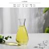 Conjunto Dispenser de Vinho de Vidro Transparente para Uso Doméstico, Bule de Saquê de Cristal Espessado sem Alça Estilo Japonês, Aquecedor de Vinho