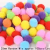 10-30mm bola de pelo colorida infantil criativa Natal artesanal DIY joia pingente acessório decorativo para roupas bolsa