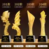 Trofeo de Cristal de Resina Nuevo 2025 Medalla Hecha a Medida Atmosférico de Gama Alta Creativo Campeón de Concurso de Canto Niños