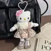 Bolsa Colgante Hello Kitty Piernas Largas Fragancia Ligera Muñeca de Peluche Dibujos Animados Lindo Llavero de Corazón Colgante de Regalo