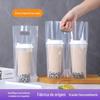Sacos de Embalagem Transparentes Descartáveis Personalizados para Chá de Leite, Sacos para Bebidas à Prova d'Água e à Prova de Vazamento, Sacolas de Ombro, Sacos de Embalagem Espessos para Copos