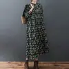 Vestido Feminino Estilo Mori com Estampa Floral Fresca, Manga Longa, Gola Alta, Tamanho Plus Size, Lançamento Primavera 2026