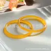 Pulseiras de calcedônia amarela e ágata de alta qualidade no atacado, ágata amarela brasileira, design plano, joias femininas, pulseiras de cor amarela óleo de galinha