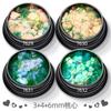Cross-border magic color mixed green heart love nail art lantejoulas ultrafinas laser flash flash diamante pó acessórios para nail art