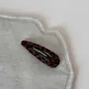 Presilha de Cabelo de Veludo com Estampa de Leopardo Estilosa Vintage Versátil Clipe Lateral de Moda para Franja Acessório de Cabelo
