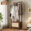 Perchero de pie para dormitorio, Estante de almacenamiento para la entrada de la casa, Perchero con ruedas desmontable, Perchero simple para interiores