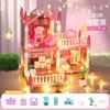 Juego de rol transfronterizo Niña Princesa Villa Mansión Castillo Set de Montaje Juguetes Educativos para Niñas Casa de Muñecas Mayoreo