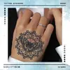 Tatuaje Temporal de Flor de Mandala Tótem Herbal para Hombres y Mujeres Impermeable Duradero Tinta Semi-Permanente Tatuaje Artificial No Reflectante