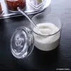 Conjunto de Garrafas Acrílicas para Condimentos Azeiteira de Vinagre Frascos Plásticos para Temperos de Restaurante Frasco de Pimenta Caixa de Temperos Garrafa de Vinagre Garrafa de Molho de Soja