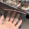Peine de Diamantes Completo Estilo Celebridad de Internet Estilo Coreano para Mujer, Peine Negro de Doble Fila de Pedrería para Moño Trasero y Accesorio de Peinado
