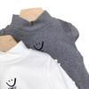 Camisa cálida de cuello medio para otoño e invierno, jersey de terciopelo para niños, camiseta, ropa exterior de primavera, ropa infantil a juego.