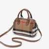 Bolsa Boston Xadrez 2026 Nova Bolsa Feminina Moda para o Dia a Dia Bolsa de Ombro Bolsa de Mão Bolsa Transversal de Alta Qualidade Grande Capacidade