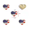 Acessórios de Joias DIY com Esmalte Gotejado Pingente Bandeira Americana Dia da Independência Pulseira Chaveiro Pingente de Colar W529