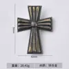 Alça transversal de liga de zinco antiga para gaveta, alça redonda de furo único para armário, acessórios de alça transversal decorativos para móveis