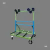 Carrinho Telescópico Dobrável com Rodas Reforçadas para Painéis de Vidro de Portas e Janelas Carrinho de Mão para Transporte de Material de Vidro Empurrar-Puxar